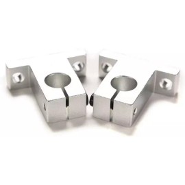 SK 2Pcs SK12 12mm 베어링 CNC 알루미늄 선형 레일 샤프트 가이드 경제적 지원 2Pcs SK12 12mm Bearing CNC Aluminum Linear Rail Shaft Guide Economical Support