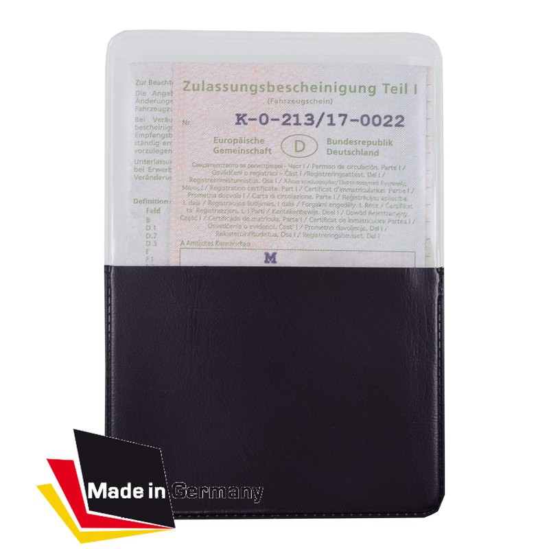 orgaexpert Car Registration Certificate Protective Case Black (118 x 82