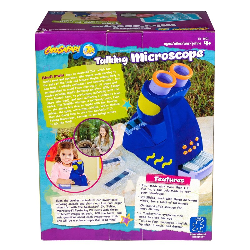 Educational Insights GeoSafari Jr. Talking Microscope Featuring Bindi Irwin: Microscope