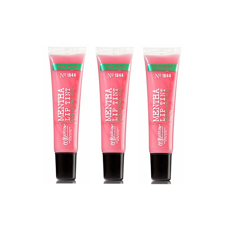 C.O. Bigelow 3 Pack Mentha Lip Tint Pink Mint #1644