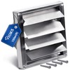VIOKS Exhaust Air Grille 150 mm Stainless Steel Slat Grille