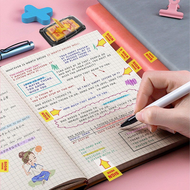 300Pcs Sign Here Tabs Stickers Sign Here Post Its Flags