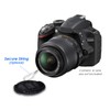 2 pcs Universal Camera Lens Front Caps 52mm with Secure