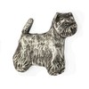 Art-Dog Unique Silver Dog Pin – Silver-Plated Handmade – Brooches