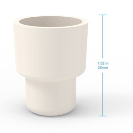 stonylab Rubber Stopper, 14# Natural Rubber Septum Stopper Fit for 14/20 Outdoor Joint Laboratory Glassware, Sleeve Type, Set of 10