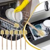 6 Pcs Bottle Brush, Natural Wood Dish Brush Scrub Brush