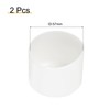 sourcing map 2pcs 57mm(2 1/4") Rubber End Caps, Round Vinyl