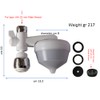 Siroflex 2650/1S Classic UNI 3-A Haushals-Wasserfilter Made in Italy mit
