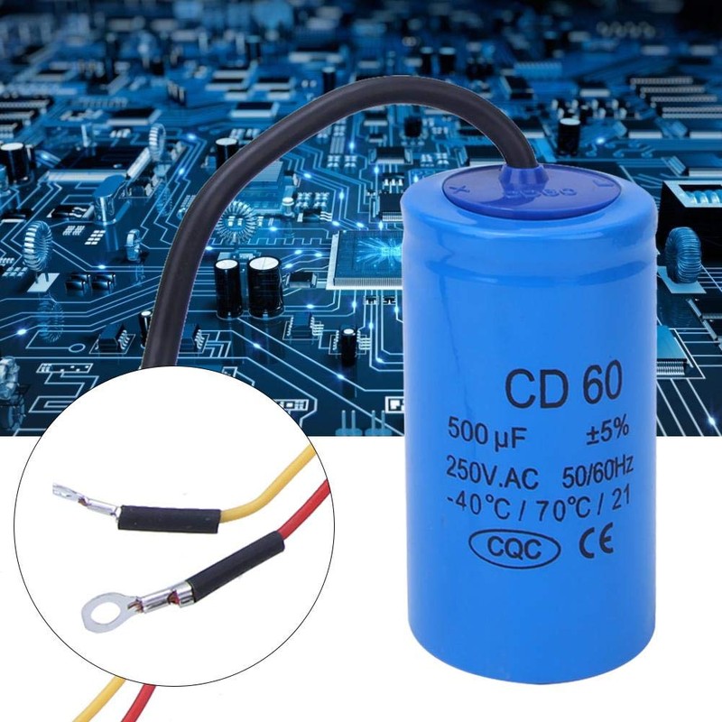 CD60 250VAC 500uf Start Capacitor -40°C/70°C/21 Explosion-Proof Capacitor