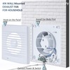 Hose Vary 4 Inch Wall-Mounted Exhaust Fan, Window Bathroom Fan,