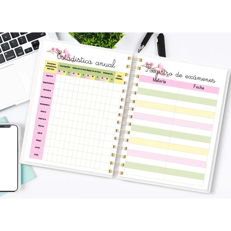 Agenda Escolar Para Maestra / Docente Mulan