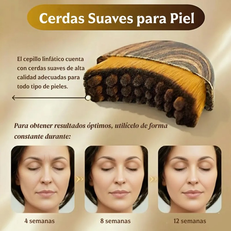 Cepillo Facial Para Drenaje Linfático Y Masaje Facial 1pz