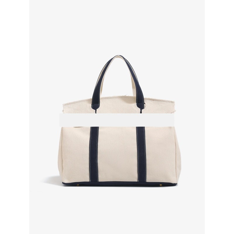 High End Eco Friendly Large Capacity Boat Navy Tote Fashion