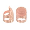 sourcing map Sewing Thimble Finger Protector, 4 Pcs Metal Finger