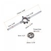 sourcing map Die Stock Handle Wrench Set, M4 x 0.5