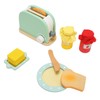 Toaster Toy Set Safe Durable Solidwood Round Edges Hand Eye