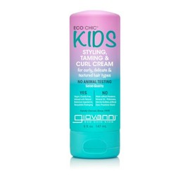 GIOVANNI Crema Para Rizos Y Peinado Eco Chic Kids - Crema Para Rizos Para Niños, Productos Para Cabello Rizado Infantil, Crema Para Rizos Para Niños, 