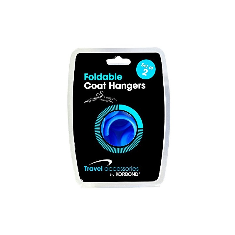 Korbond Foldable Coat Hangers Packing Organiser, 18 cm, Blue