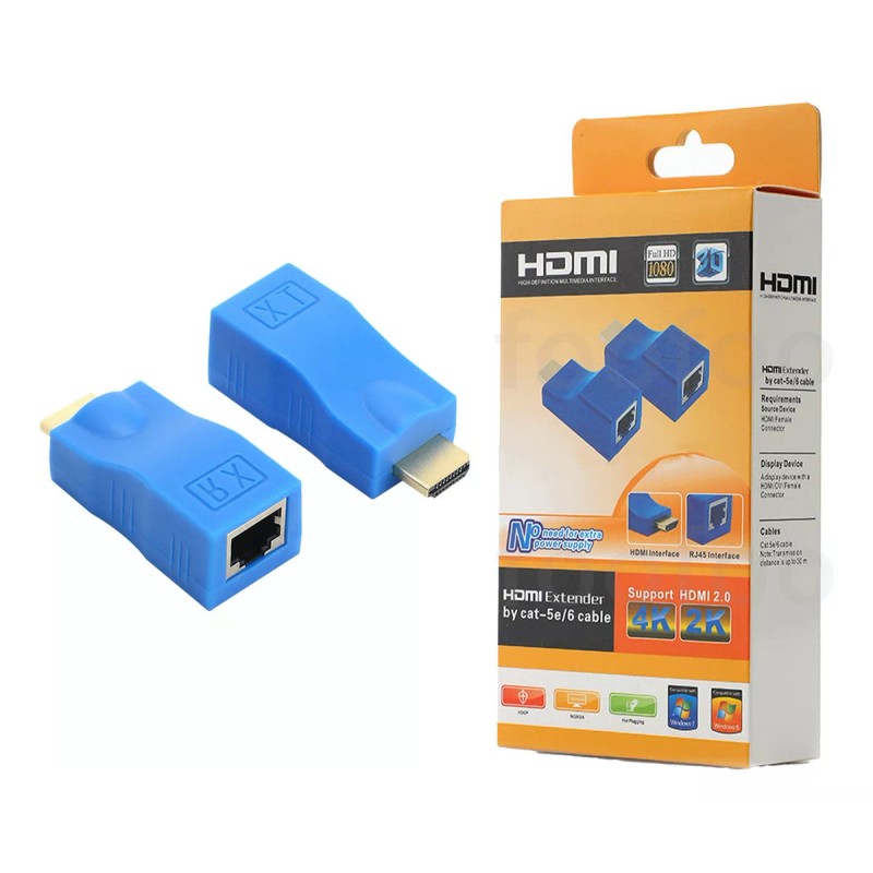 FOOFOO Extensor Hdmi A Hdmi 30m Decuado Para Cable Cat6