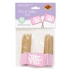 Beistle It's A Girl! Picks, 2.5", Pink/White, 50 Picks In