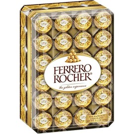 Ferrero Rocher Fine Hazelnut Chocolates, 24 Count, Assorted Coconut and - STACKED PACK