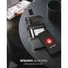 VULKIT Trifold Mens Smart Wallet with Aluminum POP UP Card
