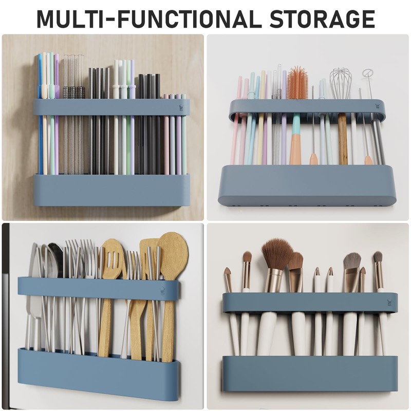 ABLY Straw Holder, reusable straw storage rack, suitable for kitchen