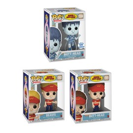 Television: Beavis and Butt-Head Collector Set of 3 (Beavis, Butt-Head, Ghost Butt-Head), Bundle with BoxedVinyl Soft Protector Cases, Compatible with Funko Pop