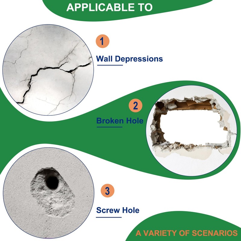 17 Pack Dry Wall Patch Walls,Palmhill 2/4/6/8 Drywall Patch Repair