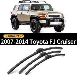 Replacement for Toyota FJ Cruiser 2007-2014 Windshield Wiper Blade Set-3 Front Wipers With 9 Inch Rear Wiper Blade(16"+14"+14"+9")