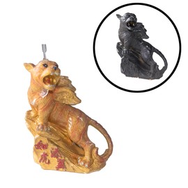 ICHAG Tea Pet Tiger Figurine, Color Changing Chinese Teapet for Desk Decoration, Cute Kungfu Tea Ornament Accessories with Feng Shui Good Luck Charm, for Tea Lover Friends