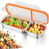 lianhuashan Stainless Steel Snackle Box Container – 2 Compartment Bento