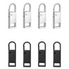 Zipper Pulls Black and Silver 8pcs Zipper Pulls Easy Installation