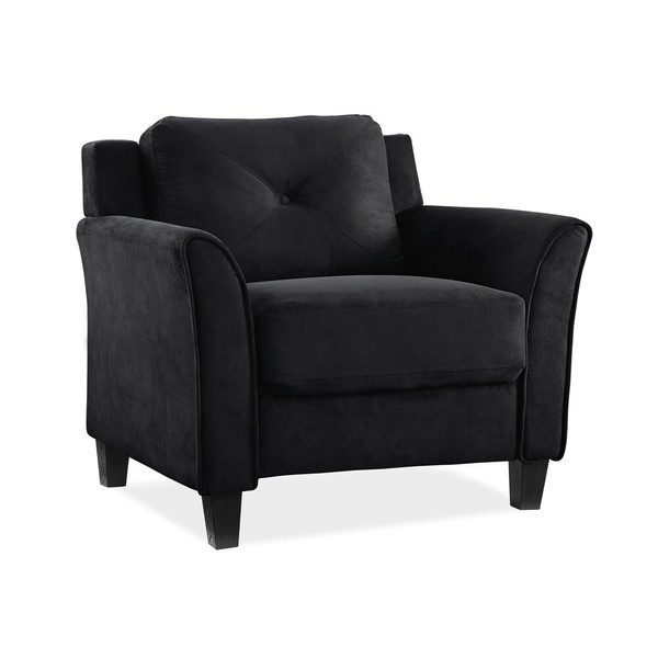 Unbranded Modern Tufted Back Club Chair Foam Cushioned Eucalyptus Frame