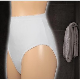 P&S Healthcare Ltd P&S Healthcare - Ladies Protective Pant - Washable Incontinence Brief - Ideal for IBS - Black and White