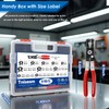 Tnisesm 195Pcs 6-38mm Spring Band Hose Clamps Assortment kits with