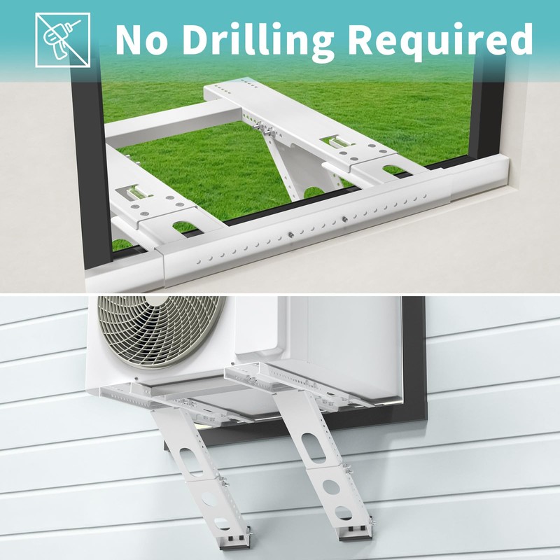 Retbtnm Air Conditioner Support Bracket, Adjustable Window Air Conditioner Bracket,