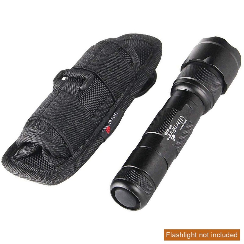 ULTRAFIRE 2PCS 402 Flashlight Pouch Holster,Stretchy Nylon Handheld LED Flashlights