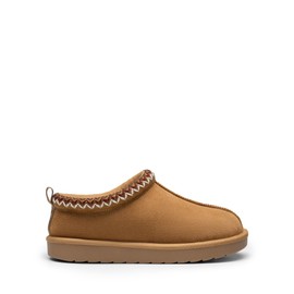 DREAM PAIRS Women's Fuzzy Cozy Slippers Genuine Suede Indoor Outdoor Fluffy Home Comfy Winter Slip On Cute Warm Memory Foam Furry Shoes FuzzyEasy,Size 8.5,Chestnut,SDSL2412W