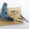 Rybtd 6/8/10mm Wood Dowel Hole Drilling Guide Jig Kit with