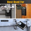 DELSWIN 4-Digit Combination Lock Outdoor Padlock - Heavy Duty Locker