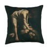 David and Goliath by Caravaggio (1599) Throw Pillow