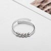 GOGOEY 925 Sterling Silver Anti Anxiety Ring Spinner Rings Fidget