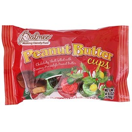 R.M. Palmer Peanut Butter Cups Bag, Chocolatey Shell Filled with Creamy Homestyle Peanut Butter, Individually Wrapped Holiday Candy, Making Candy Fun Since 1948 (4.5 oz)