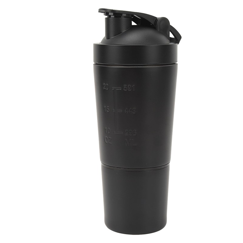 Shaker Bottle Stainless Steel Protein Shaker Scales Portable Shaker Cup