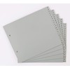 Dividers/Index Sheets, Polypropylene, for DIN A4, Half Height, with Letters