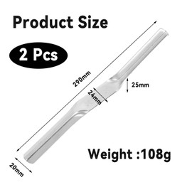 2 Pcs Pointing Tool, Brick Jointer Durable Steel, Mortar Finishing Tool Dual Head Design, for Building Walls Builders Brickies Neat Brickwork During Pointing and DIY Masonry Projects