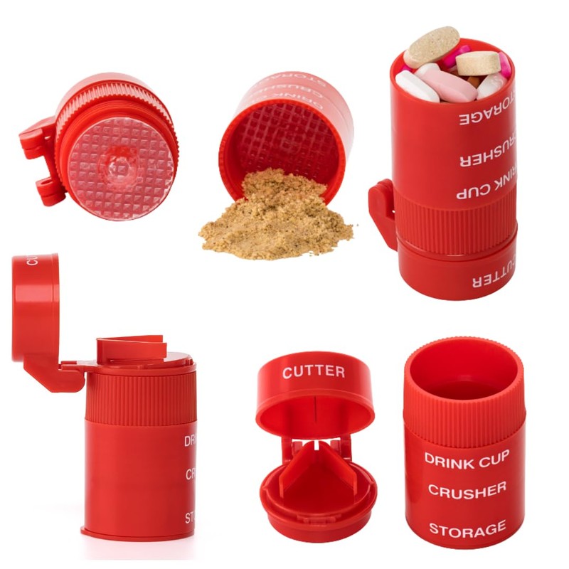 Pill Crusher Cutter and Grinder Cut and Crush Combo with