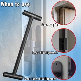 Aottykro Door Hinge Adjustment Tool,Hinge Gap Adjusting Wrench Kit, Compatible with Heavy Weight 134 and 180 Gauge, Pro Door Hinge Gap Adjusting Wrench for Standard Door Commercial Doors Hinge Repair