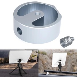 TTingChic Starlink Mini Compatible Pole Mount-Aluminum Alloy Metal with 1/4``-20 Inch Screw Hole and 3/8``-16 Conversion Nut for Stable Tripod Mounting-DIY Starlink Mini Mount Accessories